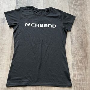 Rehband Short Sleeve Tee in Black Size Small